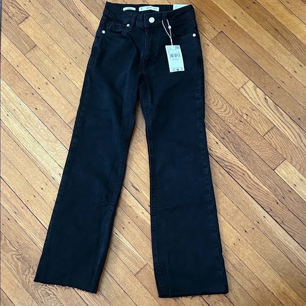 Mango Sienna Flare Black Jeans NWT New with Tags